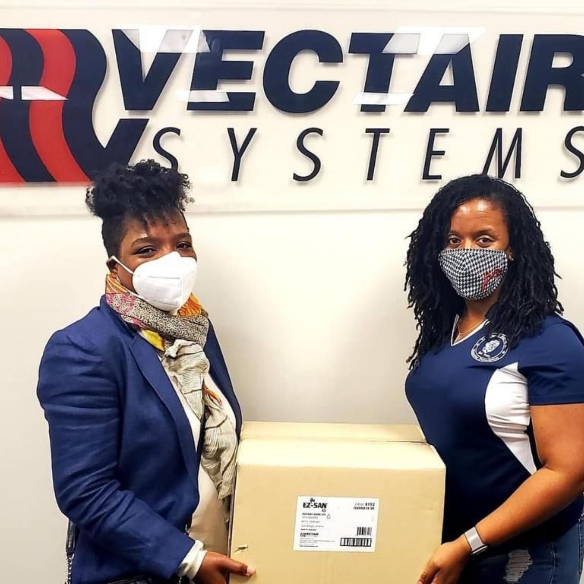 Hand sanitizer gel donated by Vectair to Shelby County Teachers